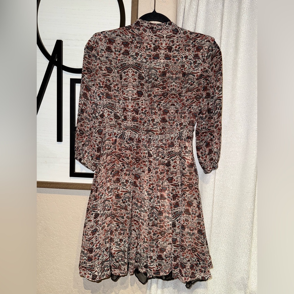 Five Plus Elegant Multicolor Patterned Short Dress - image 2